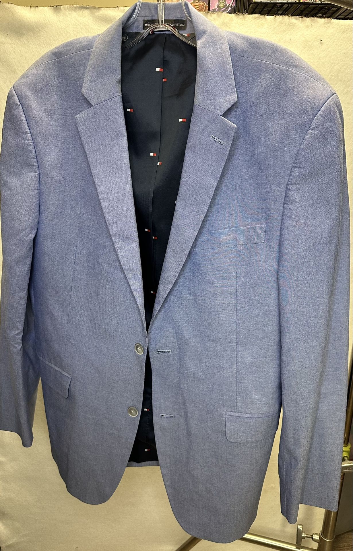 TOMMY HILFIGER LIGHT BLUE SUIT JACKET & PANTS (Never Worn)