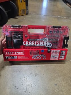 71 PC Craftsman Rachet&Socket Set