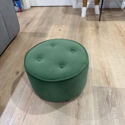Small Green Ottoman 