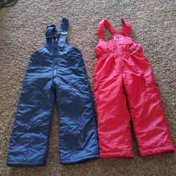 Snow Pants Blue Ones Size Small Red Ones Size 4 25.00 Each