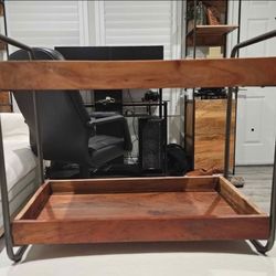 2 tier wood organizer