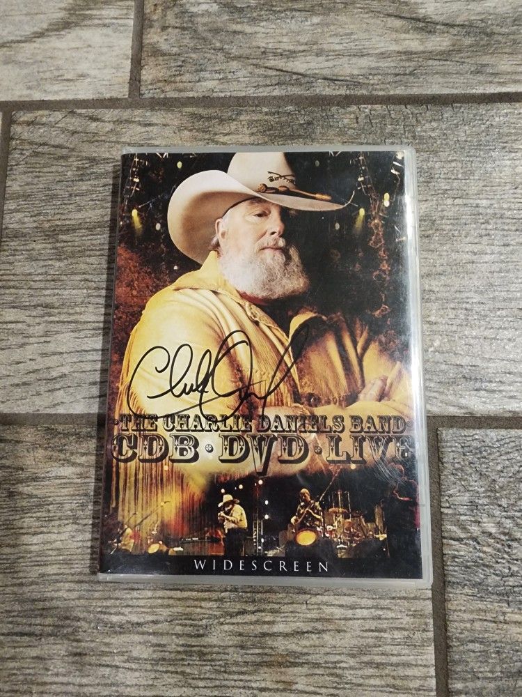 AUTOGRAPHED charlie Daniels band live concert DVD