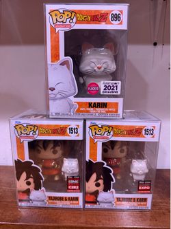Karin/ Yajirobe & Karin funko pops