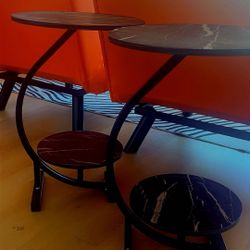 2 Dark Brown Coffe Table