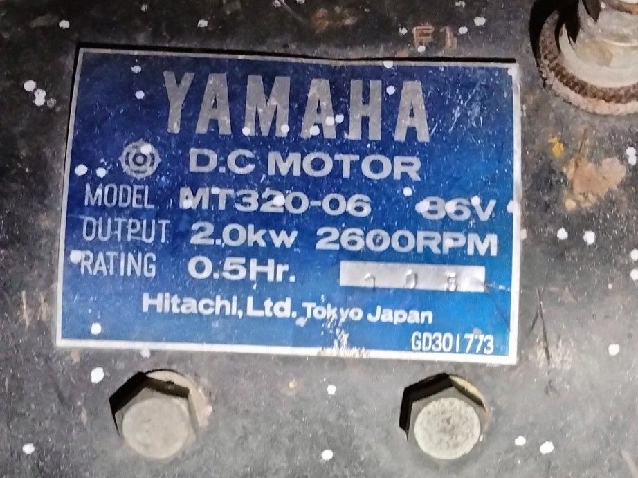 Ez-go Yamaha 36v DC Motor MT 320-06 2.0kw 2600rpm 0.5hr