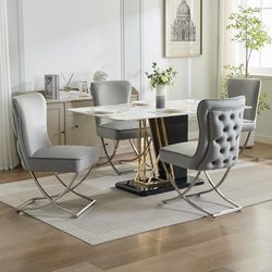 ES280+ ES280 $150  Set of 4, Luxury Velvet Dining Chairs