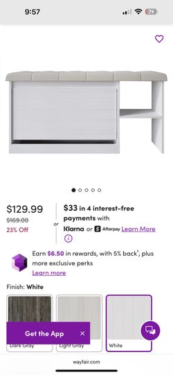 Brand New Shoe Storage Bench!!