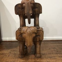 Solid teak elephant stools/ chair or table