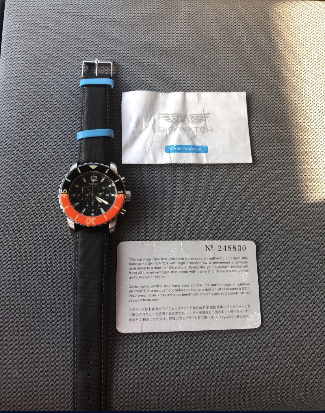 Skywatch chronograph diving watch