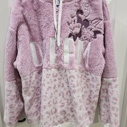 Ladies Disney 1/2 zip hoodie