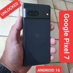 Google Pixel 7 Cellphone - UNLOCKED - ANDROID 16 FAST! PRISTINE CONDITION ! 
$ 189