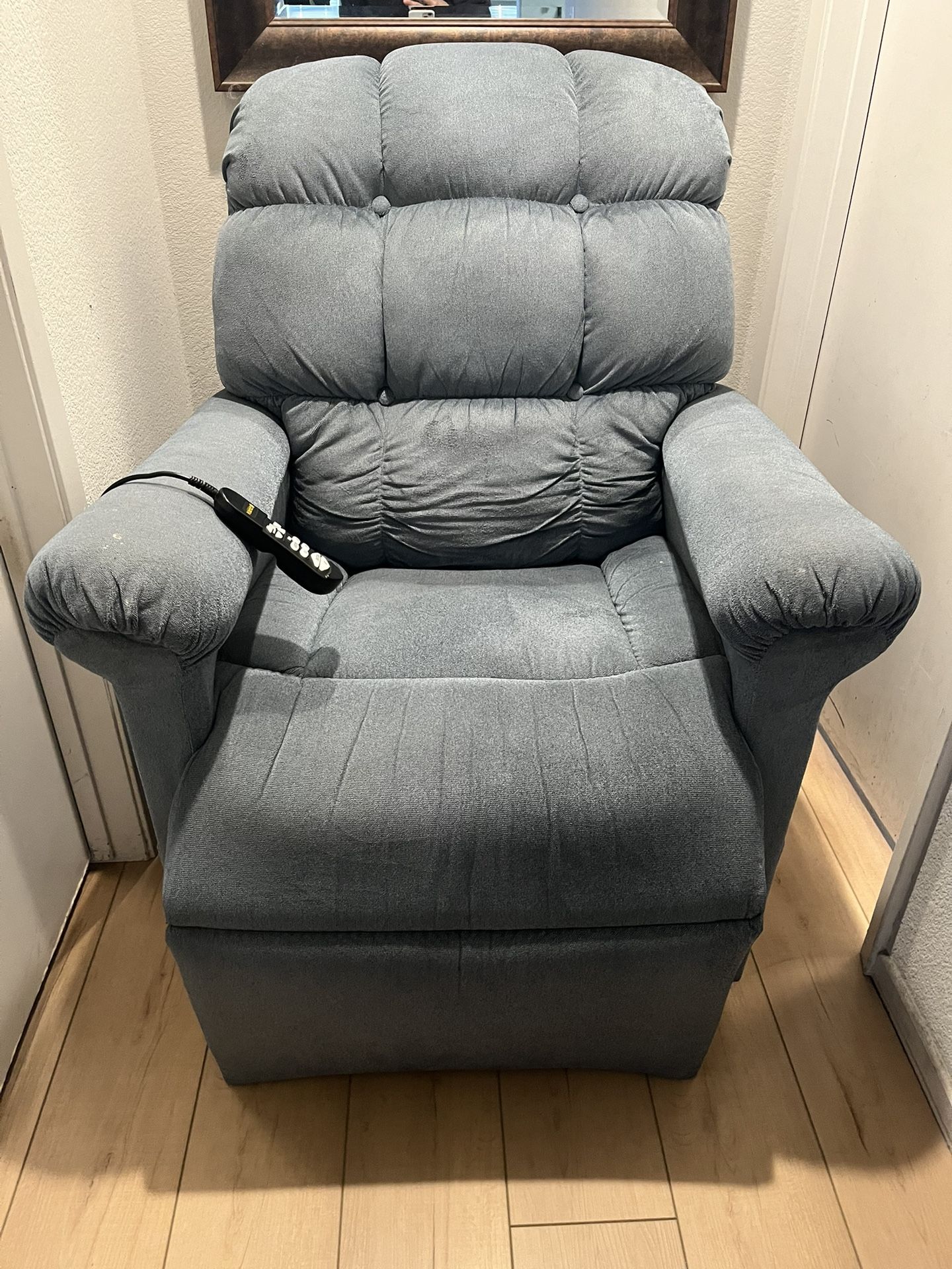 Light Blue Reclining Chair