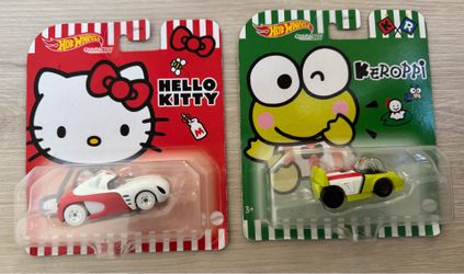 Hot wheels character cars Hello kitty&Keroppi set