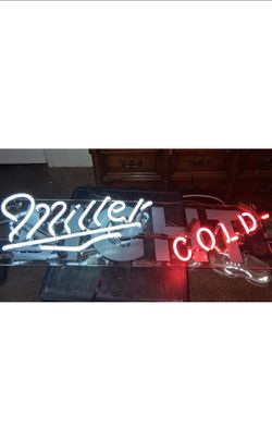 39" Miller Cold Neon Sign