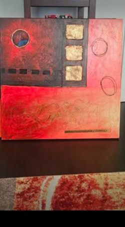 🎨 Bold Modern Abstract Textured Canvas