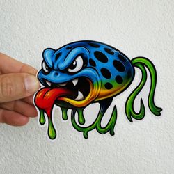 Bait Fishing Jig Lure Trout Sticker Bass Large Mouth Fishing Decal Boat Tackle