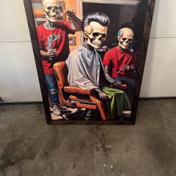 Barber Framed Artwork