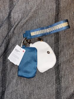 Blue And White Lululemon Keychain Bag