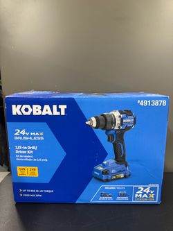 Kobalt 24-volt 1/2-in Keyless Brushless Cordless Drill 1 -Batteries Included, and Charger Included