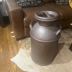 Metal Milk Barrel