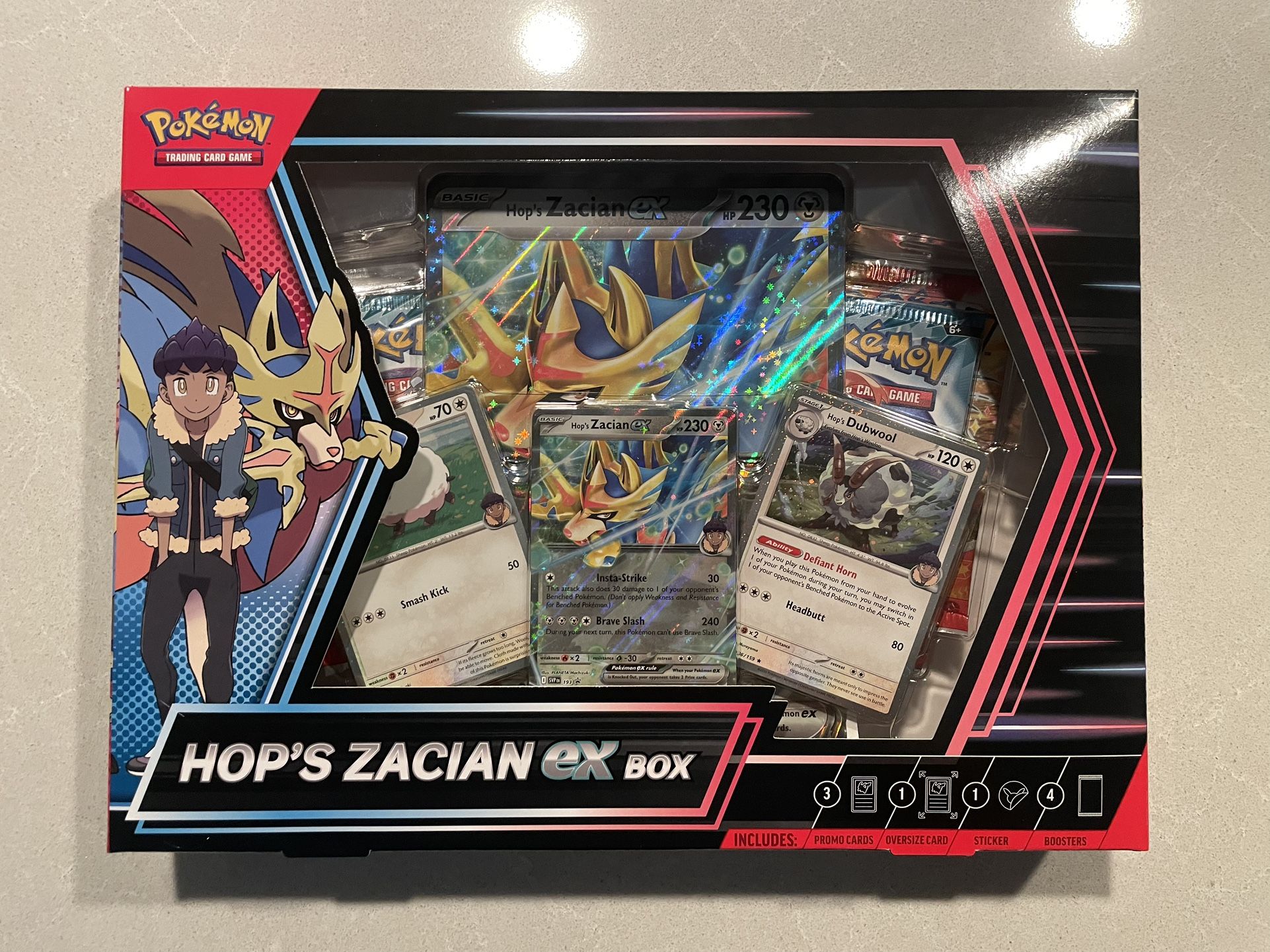 Hop’s Zacian Ex Box *SEALED* Pokemon Journey Together Surging Sparks Scarlet Violet