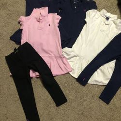 4 Ralph Lauren Uniform Dress & 2 Leggings $60 Obo