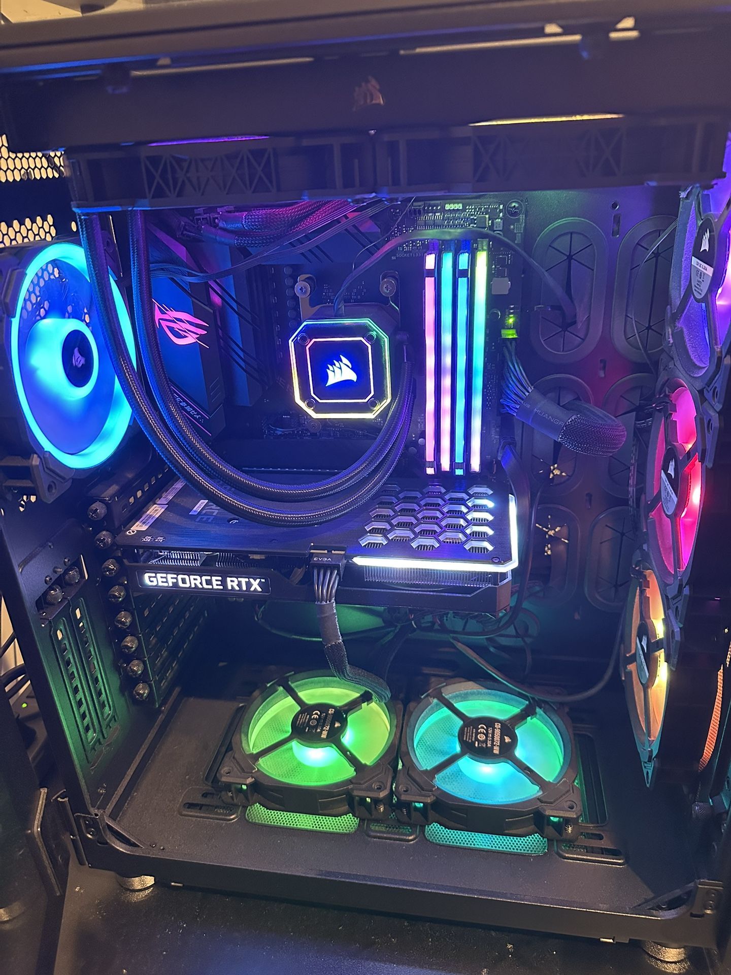 High-End Custom Gaming PC – Ryzen 9 | RTX 3060 | 64GB RAM | 1,000W PSU | Corsair Crystal 680