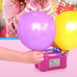 1pc Electric Balloon Air Cushion Pump Tool, Portable Automatic Inflation Machine, Double Hole Inflation Machine, Inflation Machine, Inflation Machine,