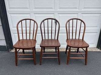 3 Wooden Chairs - Sturdy