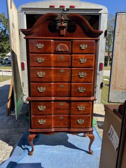 Vaughan Furniture Cherry 6 Drawer Highboy