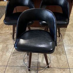 3  MCM Bar Stools - Chet Beardsley