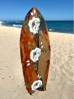 Surfboard art, 59.5 inches  Opiuma Wood