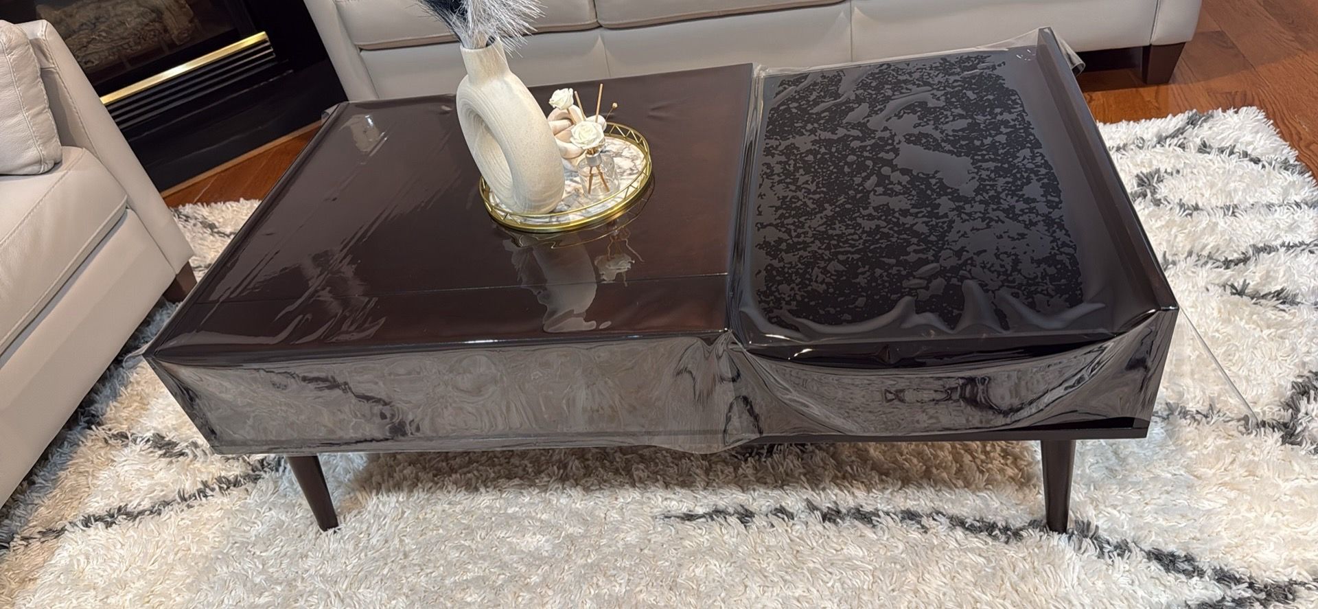 Coffee table and one side table