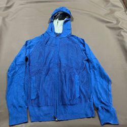 Banana Republic Men’s Blue Full Zip Hoodie Jacket Size M Casual Sweater