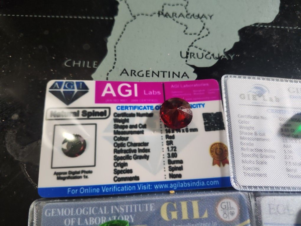 Burma Red Spinial Gem 22 Ct