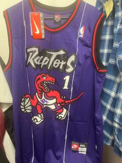 Vintage Nike Team Toronto Raptors Tracy McGrady #1 Jersey - Purple - Men's XXL