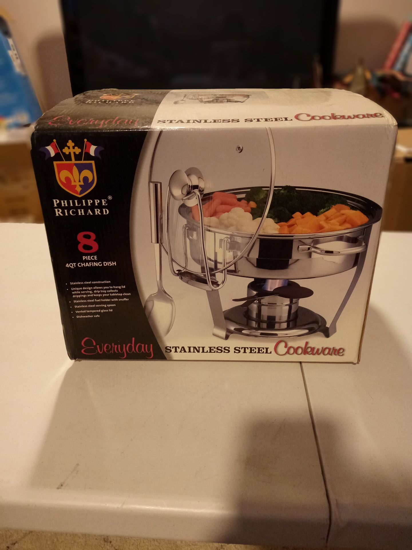 Philippe Richard Stainless Steel Chafing Dish 4Qt