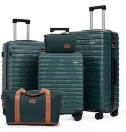 20/24/28”Lightweight ABS Travel Luggage,Large Suitcases,360° Spinner Wheels,Matching Duffle Bag
