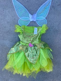 Tinker Bell Fairy Halloween Costume with Wings