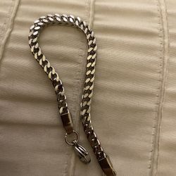 Mens Fashion Stainless Steel Chain Bracelet And Necklace 