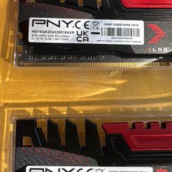 PNY DDR4 2x8 16GB Rams