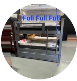 Litera Full Full Full Madera 100% / Bunk Beds