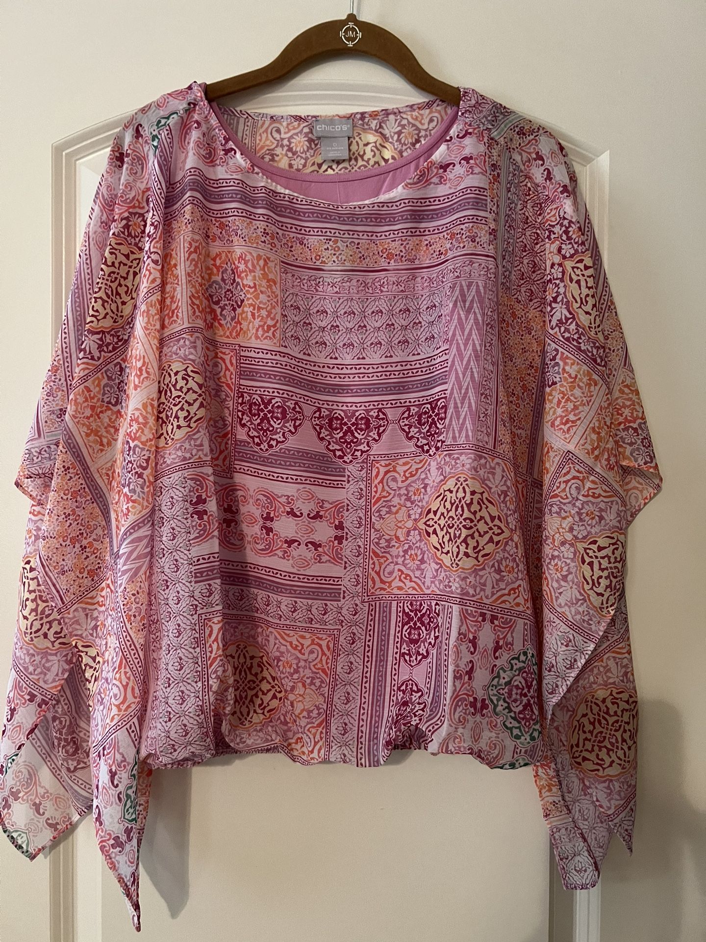 CHICOS BRAND NEW PONCHO TOP SIZE 0 (4/6)
