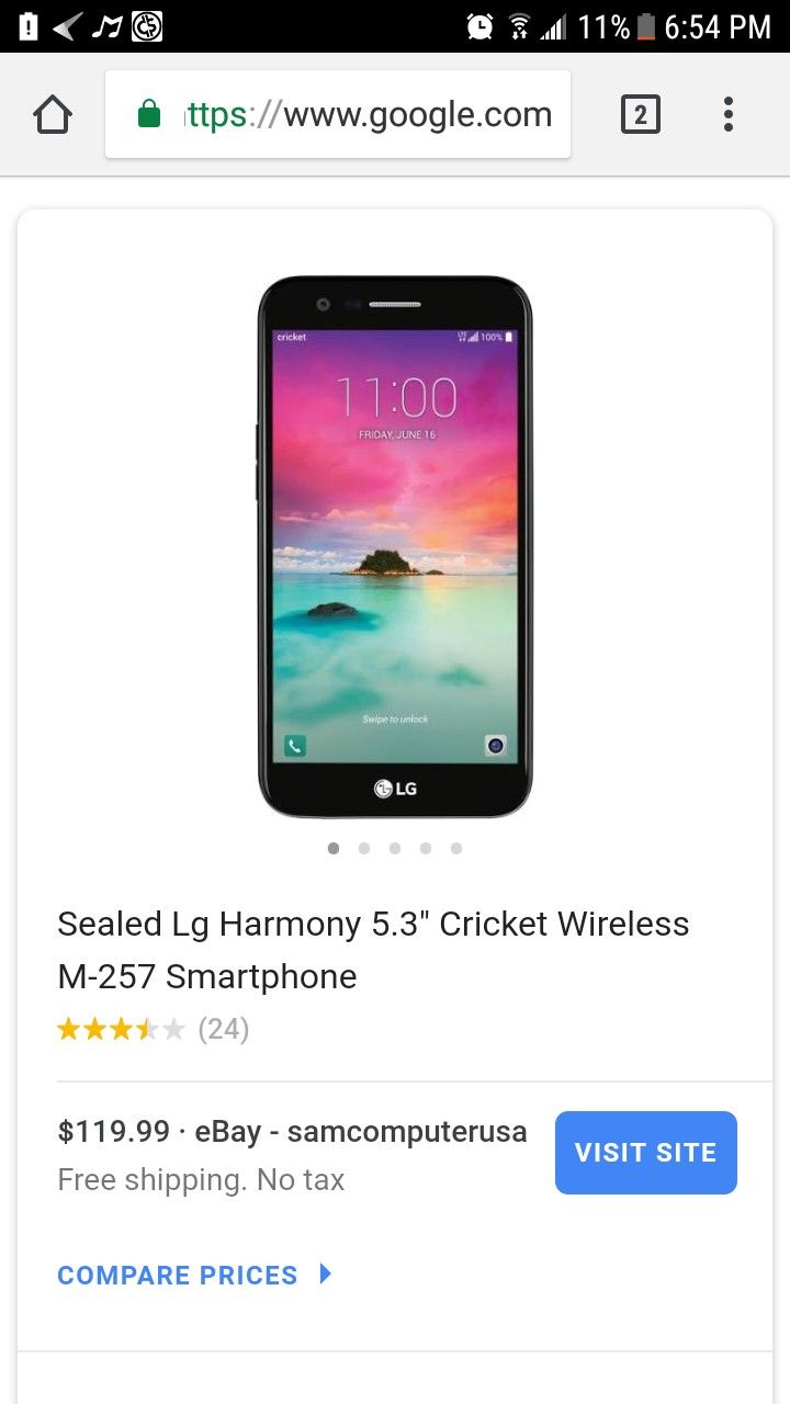 LG harmony cricket phone