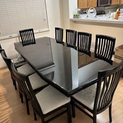 Large Black Table (Seats 10) 