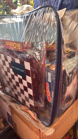 Bag with a variety of board games