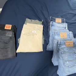 Hollister, Abercrombie, American Eagle, Banana Republic, Levi’s Jeans, Minimal LA cargo