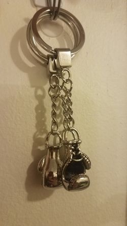 Boxing gloves key chain