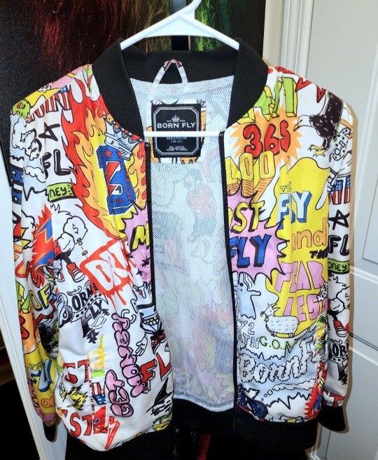 SERIOUS BUYERS ONLY! Boys Born Fly Graffiti Jacket