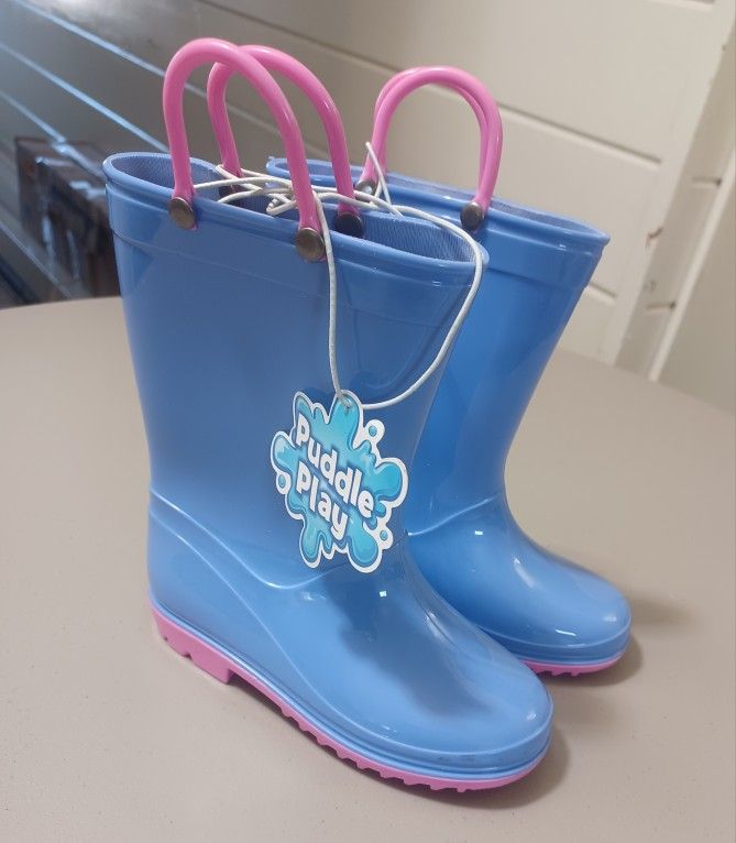 Puddle Play Water Boots Size 10 Toddler